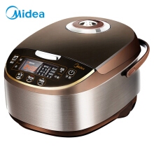 美的（Midea）電飯煲 5L大容量 氣動渦輪防溢鍋 金屬機(jī)身電飯鍋MB-WFS5017TM